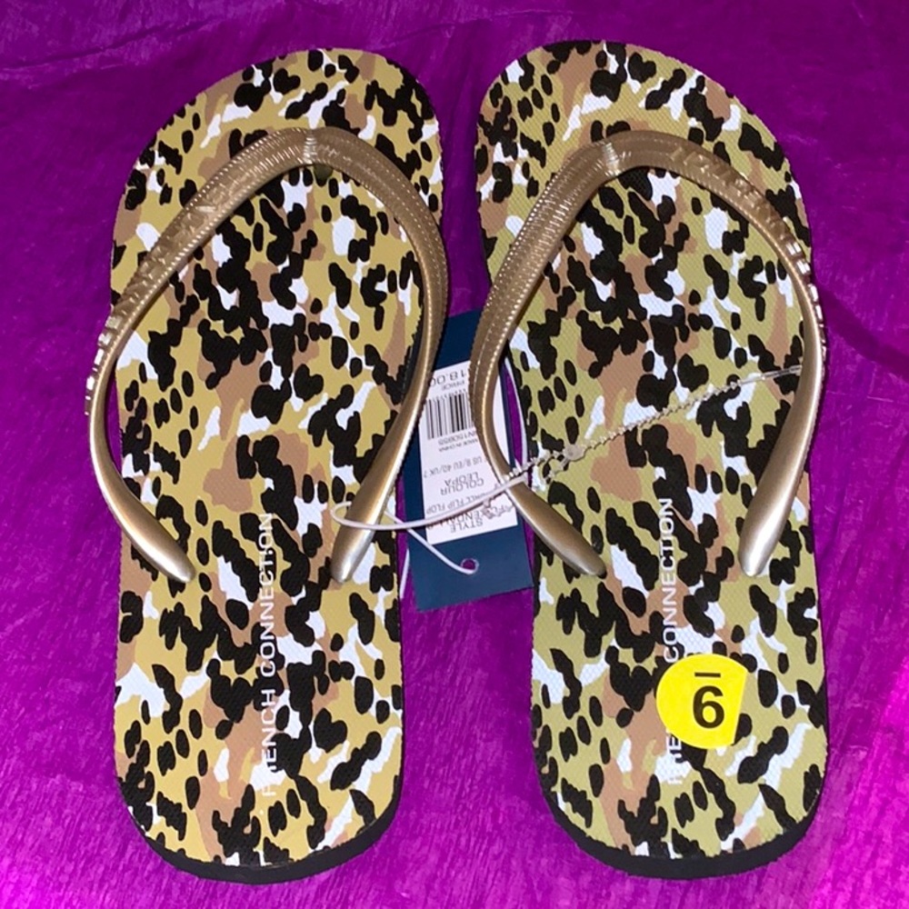 French Connection flip flops NWT